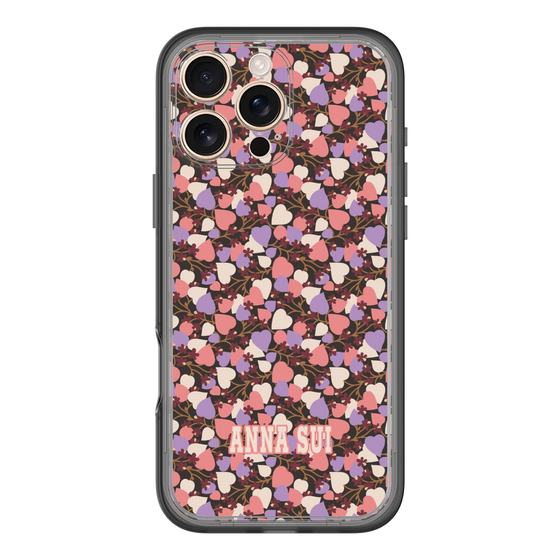 スリムプロテクションプレミアムケース［ ANNA SUI - HEARTS VINE - PINK ］