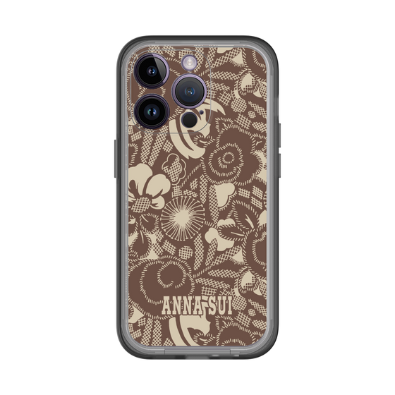 スリムプロテクションプレミアムケース［ ANNA SUI - STITCHED FLORAL ］
