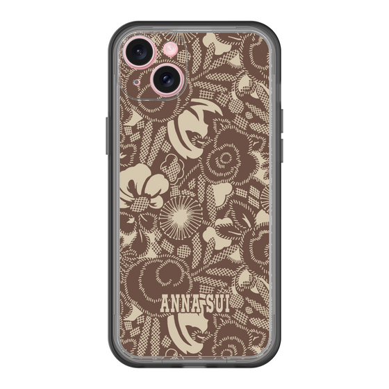 スリムプロテクションプレミアムケース［ ANNA SUI - STITCHED FLORAL ］