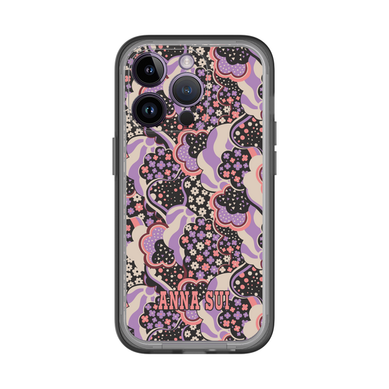 スリムプロテクションプレミアムケース［ ANNA SUI - WAVY CLOUDS ］