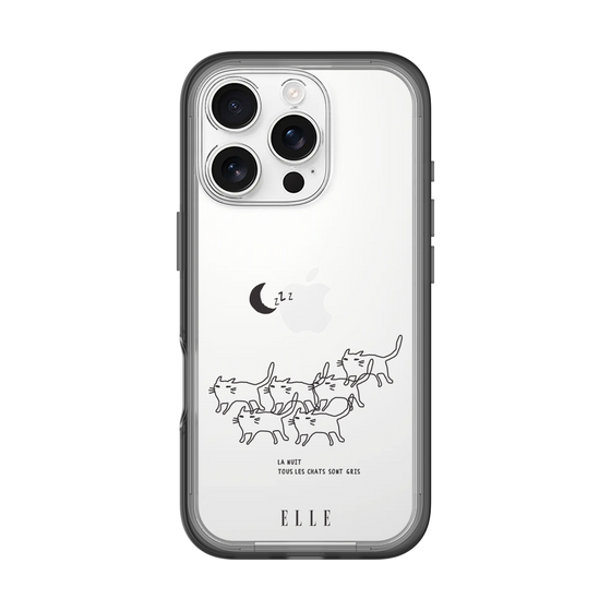 スリムプロテクションプレミアムケース［ ELLE - All cats are grey in the dark ］