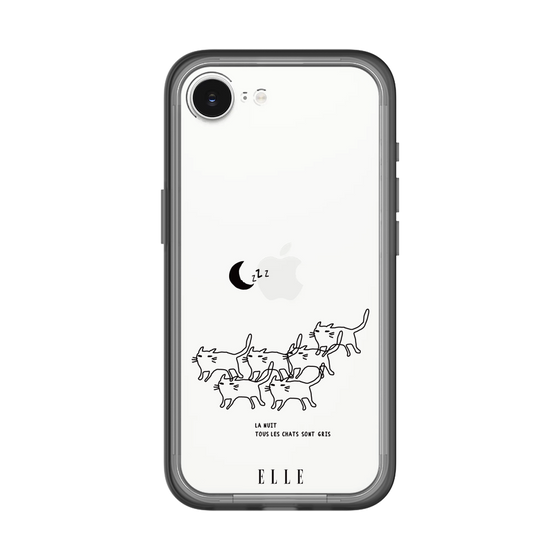 スリムプロテクションプレミアムケース［ ELLE - All cats are grey in the dark ］