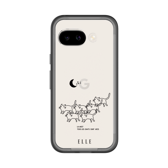 スリムプロテクションプレミアムケース［ ELLE - All cats are grey in the dark ］