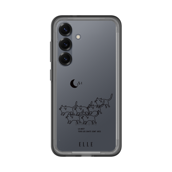 スリムプロテクションプレミアムケース［ ELLE - All cats are grey in the dark ］