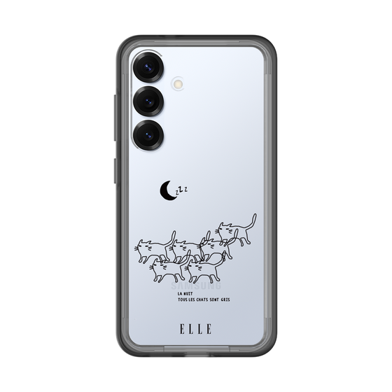 スリムプロテクションプレミアムケース［ ELLE - All cats are grey in the dark ］