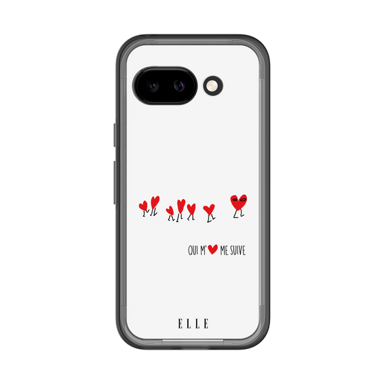 スリムプロテクションプレミアムケース［ ELLE - Let who love me follow me - ホワイト ］