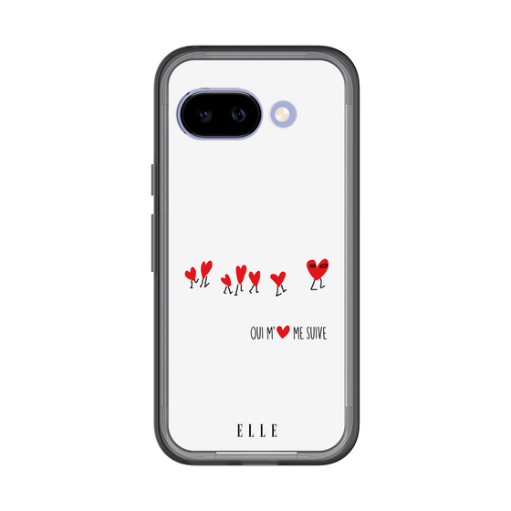スリムプロテクションプレミアムケース［ ELLE - Let who love me follow me - ホワイト ］