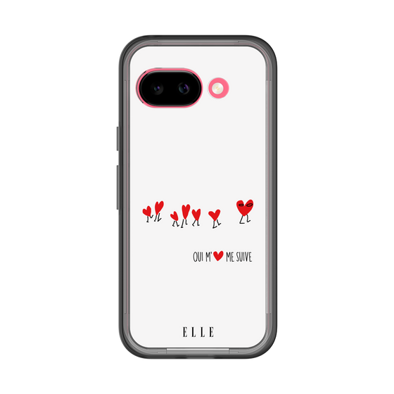 スリムプロテクションプレミアムケース［ ELLE - Let who love me follow me - ホワイト ］