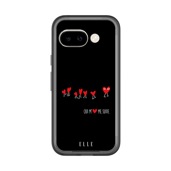 スリムプロテクションプレミアムケース［ ELLE - Let who love me follow me - ブラック ］