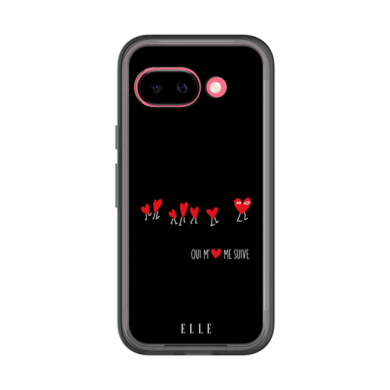 スリムプロテクションプレミアムケース［ ELLE - Let who love me follow me - ブラック ］