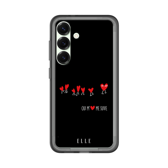 スリムプロテクションプレミアムケース［ ELLE - Let who love me follow me - ブラック ］