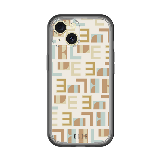 スリムプロテクションプレミアムケース［ ELLE - Iconics Prints1 ］