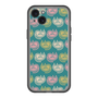 スリムプロテクションプレミアムケース［ ELLE - Cat Pattern - グリーン ］