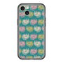 スリムプロテクションプレミアムケース［ ELLE - Cat Pattern - グリーン ］