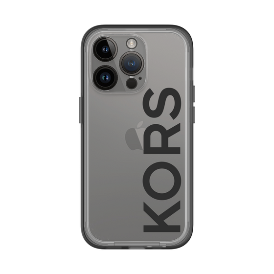 スリムプロテクションプレミアムケース［ MICHAEL KORS - Logo - Black ］
