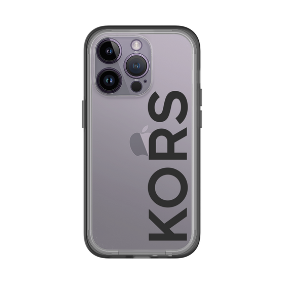 スリムプロテクションプレミアムケース［ MICHAEL KORS - Logo - Black ］