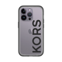 スリムプロテクションプレミアムケース［ MICHAEL KORS - Logo - Black ］