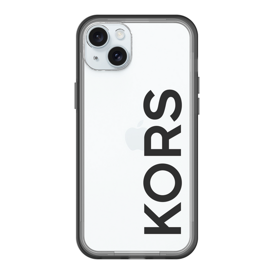 スリムプロテクションプレミアムケース［ MICHAEL KORS - Logo - Black ］
