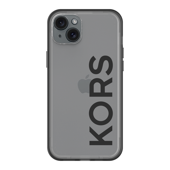 スリムプロテクションプレミアムケース［ MICHAEL KORS - Logo - Black ］