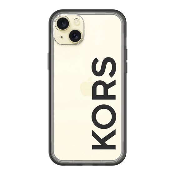 スリムプロテクションプレミアムケース［ MICHAEL KORS - Logo - Black ］