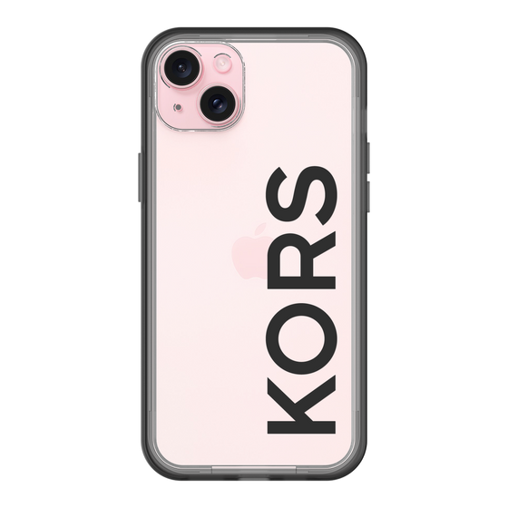 スリムプロテクションプレミアムケース［ MICHAEL KORS - Logo - Black ］
