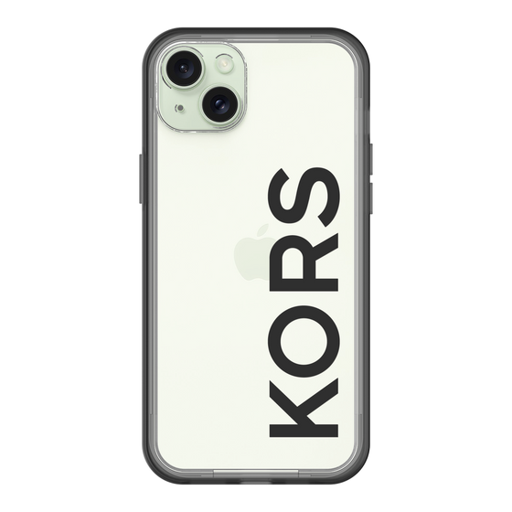 スリムプロテクションプレミアムケース［ MICHAEL KORS - Logo - Black ］