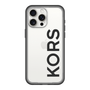 スリムプロテクションプレミアムケース［ MICHAEL KORS - Logo - Black ］
