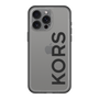 スリムプロテクションプレミアムケース［ MICHAEL KORS - Logo - Black ］