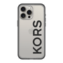 スリムプロテクションプレミアムケース［ MICHAEL KORS - Logo - Black ］