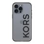 スリムプロテクションプレミアムケース［ MICHAEL KORS - Logo - Black ］