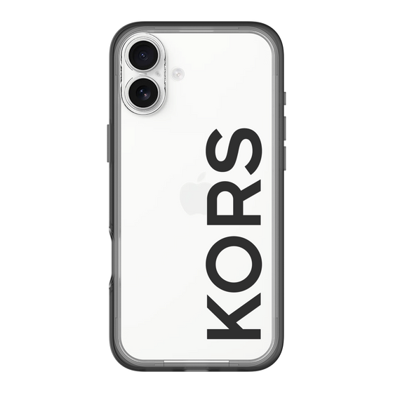 スリムプロテクションプレミアムケース［ MICHAEL KORS - Logo - Black ］