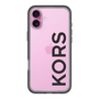 スリムプロテクションプレミアムケース［ MICHAEL KORS - Logo - Black ］
