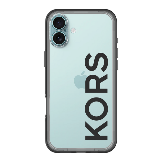 スリムプロテクションプレミアムケース［ MICHAEL KORS - Logo - Black ］