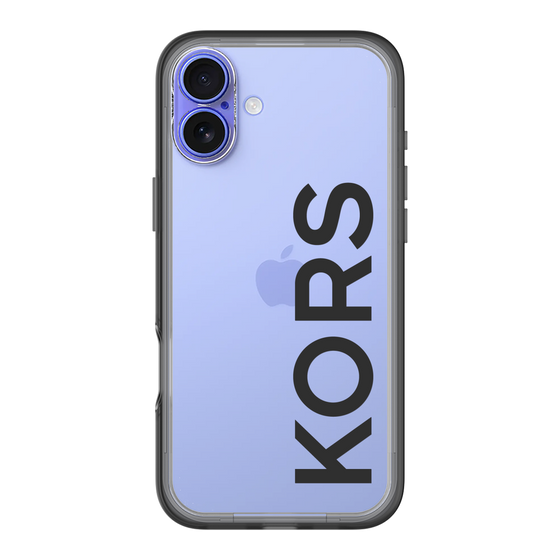 スリムプロテクションプレミアムケース［ MICHAEL KORS - Logo - Black ］