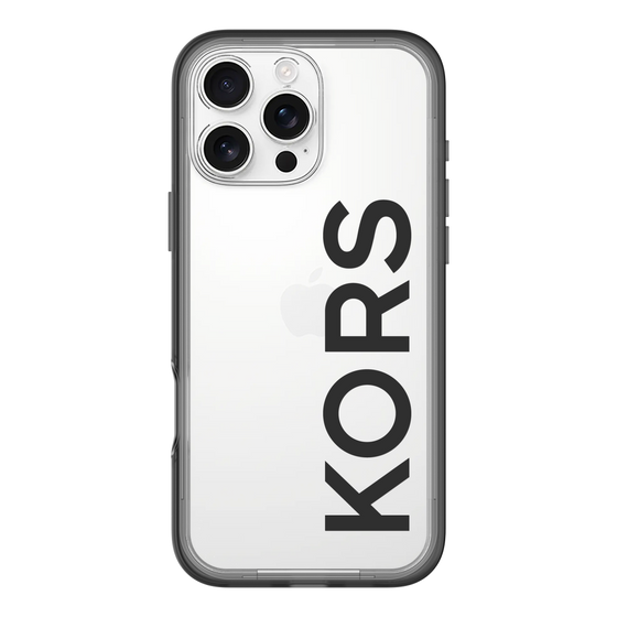 スリムプロテクションプレミアムケース［ MICHAEL KORS - Logo - Black ］