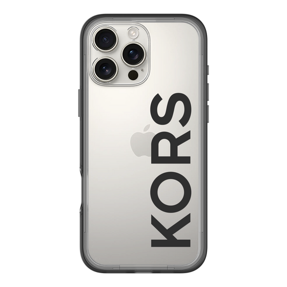 スリムプロテクションプレミアムケース［ MICHAEL KORS - Logo - Black ］