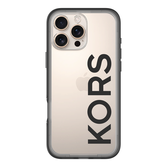スリムプロテクションプレミアムケース［ MICHAEL KORS - Logo - Black ］