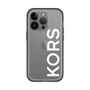 スリムプロテクションプレミアムケース［ MICHAEL KORS - Logo - White ］