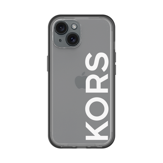 スリムプロテクションプレミアムケース［ MICHAEL KORS - Logo - White ］