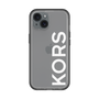 スリムプロテクションプレミアムケース［ MICHAEL KORS - Logo - White ］