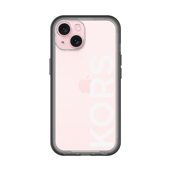 スリムプロテクションプレミアムケース［ MICHAEL KORS - Logo - White ］