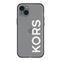 スリムプロテクションプレミアムケース［ MICHAEL KORS - Logo - White ］