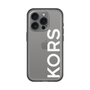 スリムプロテクションプレミアムケース［ MICHAEL KORS - Logo - White ］