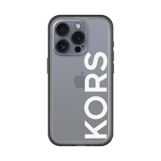 スリムプロテクションプレミアムケース［ MICHAEL KORS - Logo - White ］