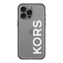 スリムプロテクションプレミアムケース［ MICHAEL KORS - Logo - White ］