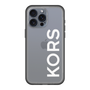 スリムプロテクションプレミアムケース［ MICHAEL KORS - Logo - White ］