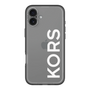 スリムプロテクションプレミアムケース［ MICHAEL KORS - Logo - White ］