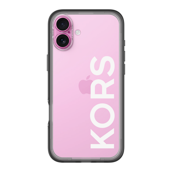 スリムプロテクションプレミアムケース［ MICHAEL KORS - Logo - White ］