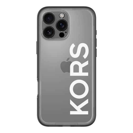 スリムプロテクションプレミアムケース［ MICHAEL KORS - Logo - White ］