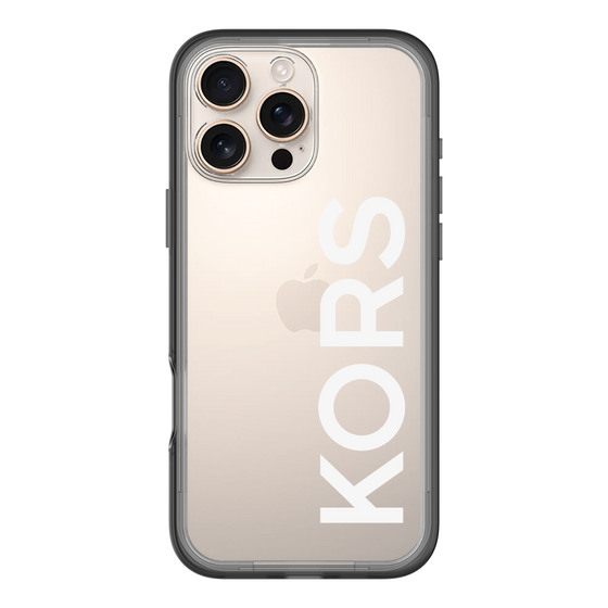 スリムプロテクションプレミアムケース［ MICHAEL KORS - Logo - White ］